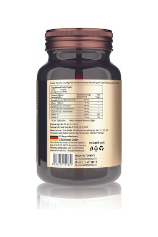 Egg Membrane 300 Mg Boswellia Serrata 500 Mg Hyaluronic Acid 120 Mg Turmeric 300 Mg