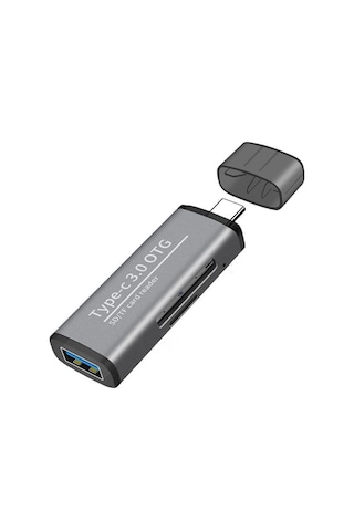 Usb Type C 3.0 Hızlı Card Reader Sd-Tf Hafıza Kart Okuyucu