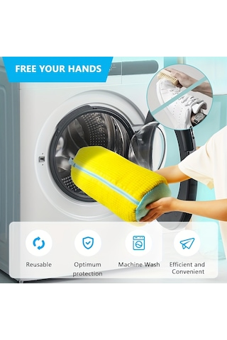 Pratikus Yıkama Torbası Ayakkabı İçin Yırtılmaz Çamaşır Makines