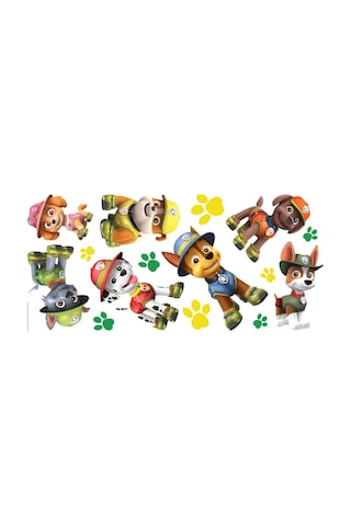 Rmk3611gm Paw Patrol Orman Soyma Ve Yapıştır Dev Duvar Çıkartmaları