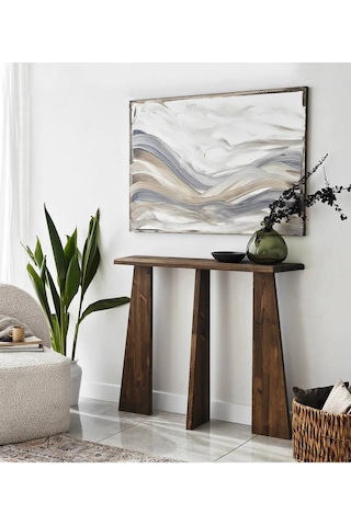 Ela Wood Working Cleopatra Masif Ağaç Dresuar 100cm Ceviz