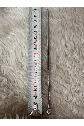 Premium Gümüş Renk Parlak Ve Modern Taş Detaylı Charm Uyumlu 316l Çelik Bileklik 18cm