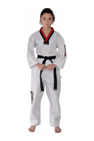 Haşado Pum Yaka Taekwondo Elbisesi Beyaz