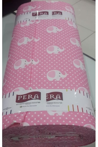 Akfil Poplin Nevresimlik Kumaş Çok Amaçlı En 240 Fil Desenli (461277306)