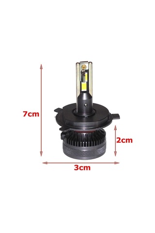 Volkswagen Golf Iı 1983-1992 Far Ampulü Gt Nano Beyaz H4 Mini Led Xenon Şimşek Etkili 22000 Lümen