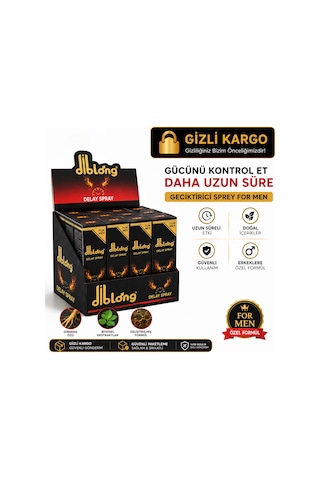 Diblong Delay Spray For Men 12'li Paket Özel Sprey 20 Ml Ginseng Özlü Bitkisel Formül