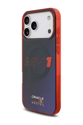 Apple Uyumlu iPhone 17 Pro Max Kılıf Redbull Lisanslı M-safeli Çift Katmanlı Çizgi Desen Sert Pc Mv Kapak Laciver Lacivert