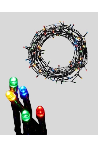 2x2 Metre Pil İle Çalışan Perde Led Işık 8 Modlu Dekoratif Belirtilmemiş