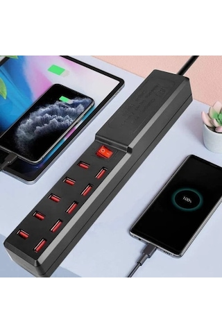 Diğer Televizyon Aksesuarları 10 Portlu Usb Şarj Adaptörü
