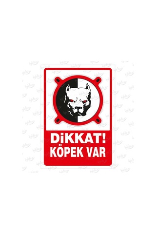 Köpek Bahçe Dükkan Uyarı Levhası