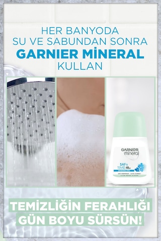 Garnier Mineral Saf&Temiz Antiperspirant Kadın Roll-On 50 ML