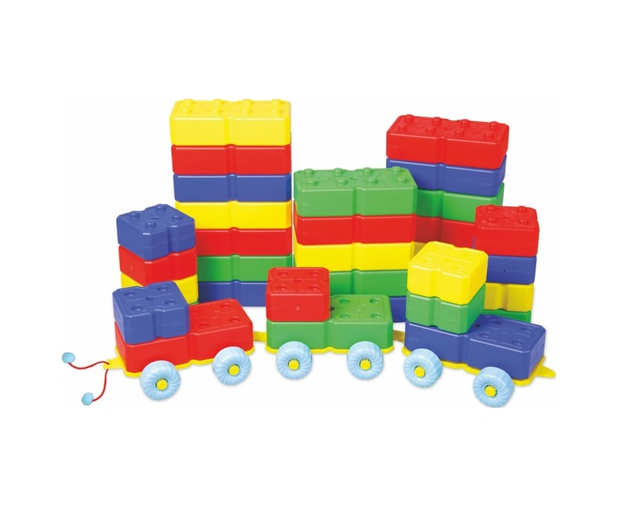 King Kids Arabalı Tuğla 40 Parça