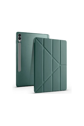 Samsung Galaxy Uyumlu Tab S9 Fe Plus 12.4 Uymlu Standlı Kalem Bölmeli Akıllı Kılıf Kılıf