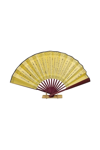 Çin Bambu Keten Kumaş Yelpaze Ck03 Büyük Boy 60cm No.3 Adet-1