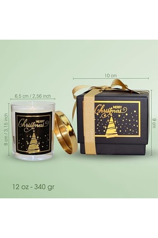 Hediyesi Yılbaşı Çam Ağacı Ahşap Ve Baharatlı Sandal Kokulu Doğal Bio Balmum 135 G Kokulu Mum 40 Saat Yanma Sü Çok Renkli