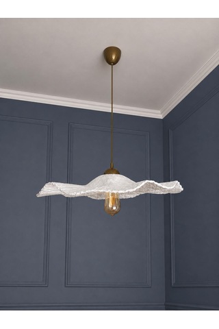 Lioraa Lighting Athea 60 Cm Sarkıt Avize Kırık Beyaz