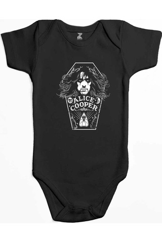 Zepplin Giyim Alice Cooper Moon Of Alice Pembe Bebek Body Zıbın