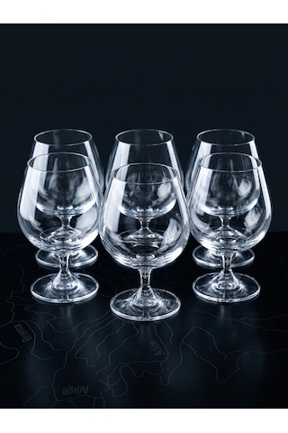 Kristal Kısa Ayaklı Bardak Kahve Yanı Su Bardağı 250 Ml 6 Adet Beyaz