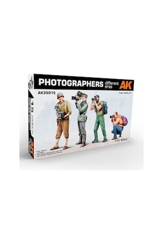 Ak 35015 1/35 Ölçek, Farklı Dönemlere Ait 4 Fotoğrafcı, Plastik Figür Model Kiti-57488