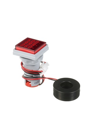 Besthome1 Mini Dijital Volt-ampermetre - 60-500v / 0-100a Ölçer, 3 Led Ekranlı Frekans Ve Akım Göstergesi