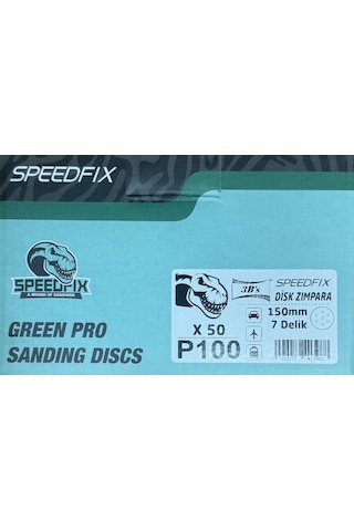 3bs Speedfıx Disk Zımpara 150mm 100 Kum- 10 Adet