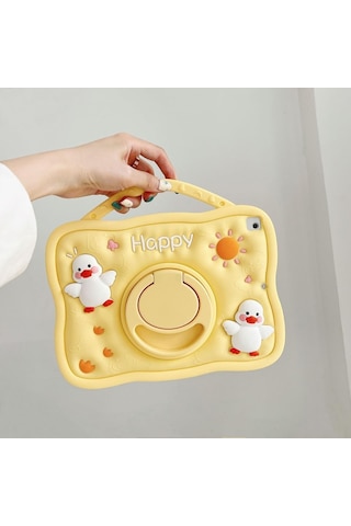 Huawei Matepad 12 X 12inç 2024 2025 Lrt-w09 Bky-w09 Kılıf Cute Dolls Standlı Eğlenceli 3d Karekterli Çocuk Kılıfı Kapaklı Kılıf