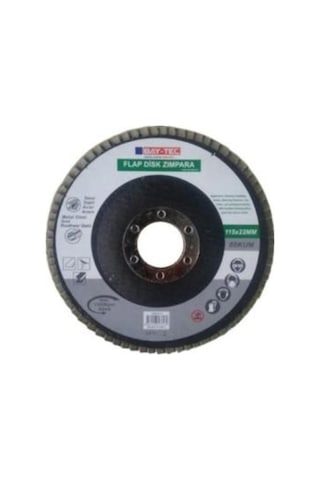 Bay-tec Mk0220 10lu Flap Disk 115x22mm Metal Ahşap Zımpara 40kum