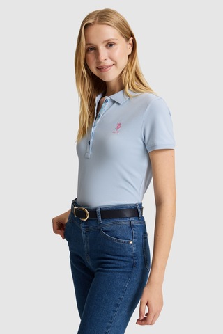 U.S. Polo Assn. U.s. Polo Assn. Kadın Açık Mavi Tişört Basic 50321798-vr003 Acık Mavı
