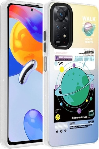 Xiaomi Redmi Note 12 Pro 4g Kılıf Desenli Zore Dragon Sert Kapak Gezegen