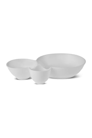 Karaca Carmen Trend 3 Bölmeli Sunum Tabağı 24 Cm
