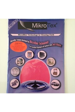 Mikrotex Mikrofiber Cam Bezi Pembe 40 x 50 CM