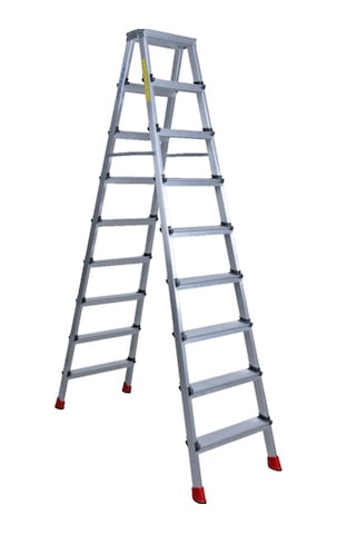 9+9 Çift Çıkışlı Premium Alüminyum Merdiven 50x20 Çok Amaçlı/pratik/kolay 198cm