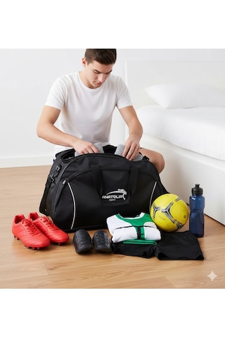 Newfull Sport Anatolia Pars Astarlı U Kapak Seyahat Çantası-büyük Siyah