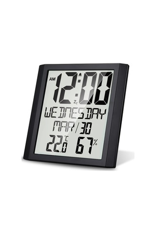 Sones Ts-8608 Çok İşlevli Büyük Ekran Saat Ev Yaratıcı Termometre Higrometre