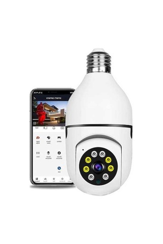 Tongxida 1080p Akıllı Wifi Güvenlik Kamerası: Çift Yönlü Sesli, Hareket Algılama, Gece Görüşü, Mobil Uzaktan İzleme Beyaz Beyaz