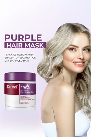 Turunculaşma Karşıtı Maca Özlü Purple Hair Mor Maske 500 Ml - 694874648