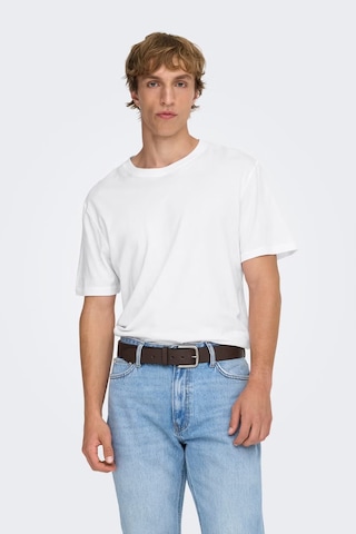 Only & Sons Erkek T Shirt 22025208 Beyaz