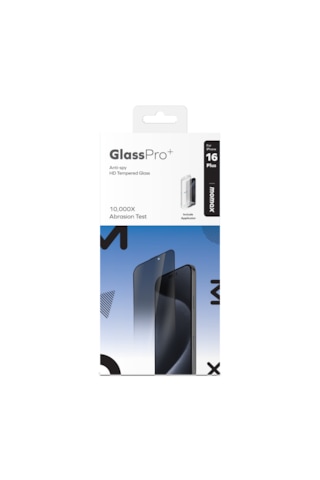 Momax GlassPro+ Anti-Spy HD Apple Uyumlu iPhone 16 Plus Tempered Glass Ekran Koruyucu