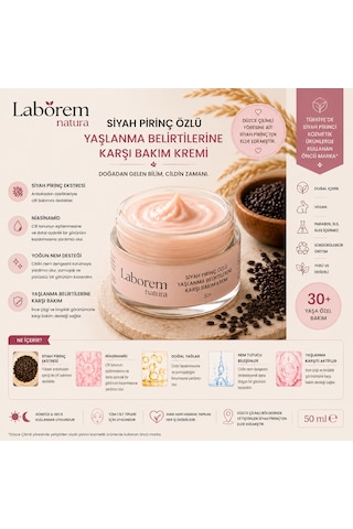 Laborem Natura Siyah Pirinç Özlü Anti-Aging Bakım Kremi 50 ML