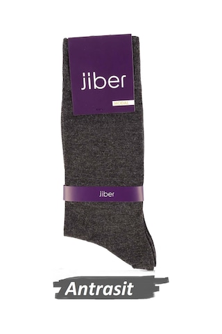 Jiber Erkek Modal Likralı Uzun Çorap 5100 - 6 Adet Antrasit