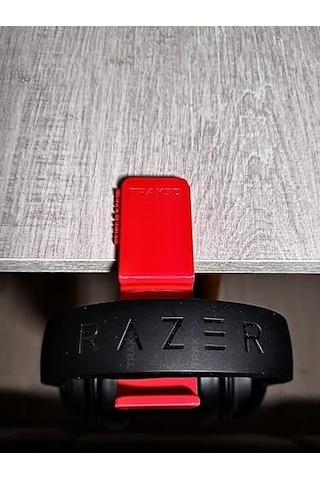 Kırmızı Asılabilir Masa Kenarı Kulaklık Standı Blaze Edition V5 Kaydırmaz Keçeli Ergonomik Ve Sağlam Çok Renkli