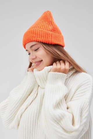 Derikem Basic Şık Standart Lüks Unisex Tiftik Bere Turuncu