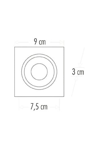 3 Adet Cata Ct 5055 Siyah Bakır Spot Kasası Gu10 50 Watt Diğer