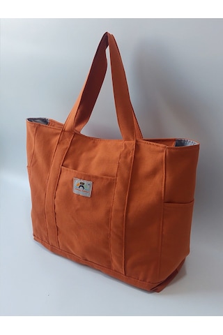 Venedik Büyük Boy Günlük - Plaj - Kamp - Anne/bebek Çanta Kiremit