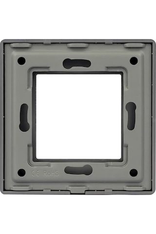 Dealuxx Gri Renkli Tekli Cam Priz Kapağı 280474014