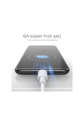 Woyax By Deji Samsung Xiaomi Uyumlu Type-C 67 W Hızlı Şarj ve Data Kablosu 1.2 M