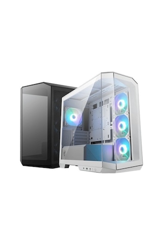 Msı Mag Pano M100r Pz Whıte Temperli Cam 3x120mm 1x120mm Argb Fan Matx Beyaz Panoramik Gaming
