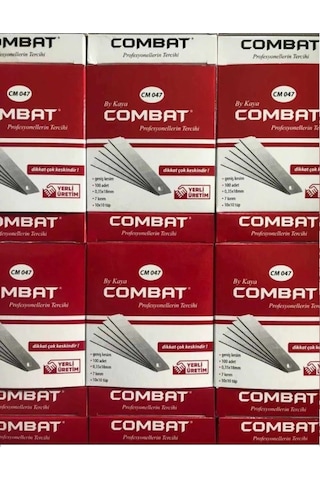 Maket Bıçağı Combat Yedek Uç 100 Adet Maket Bıçağı Ağzı 0.35 MM