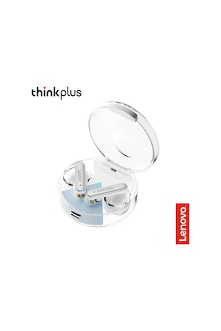 Leezsing Thinkplus Lp10 Bluetooth 5.2 Kulaklıklar - 13mm Hareketli Bobin, Transparan Şarj Kutusu, Uzun Pil Ömrü Ve Mikrofonlu Beyaz