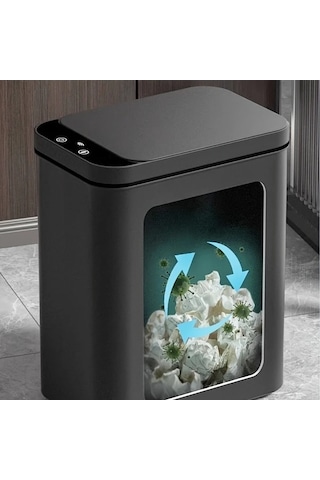 Pazly 2 Adet Dokunmatik Çöp Kovası, 11l, Akıllı Elektrikli, Mutfak/banyo/yatak Odası/kurumsal